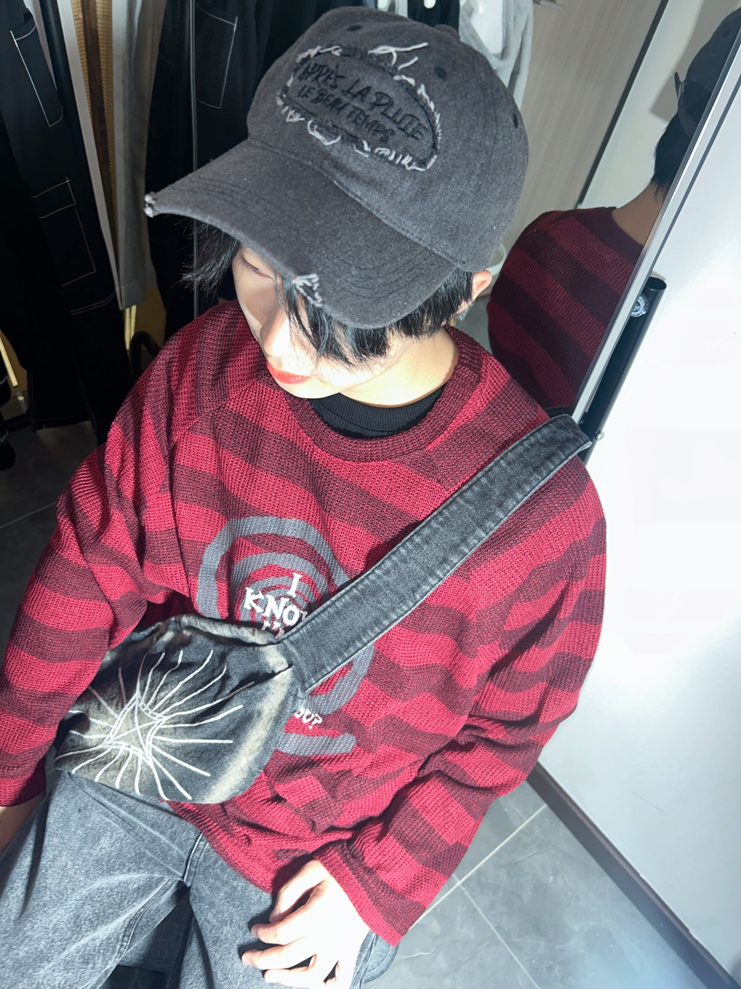 LOST striped knit