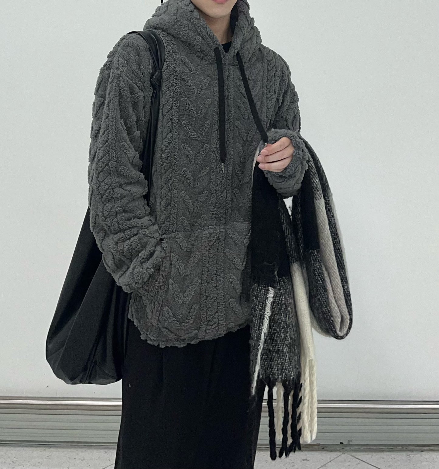 Knitted Hoodie Sweater #PB093