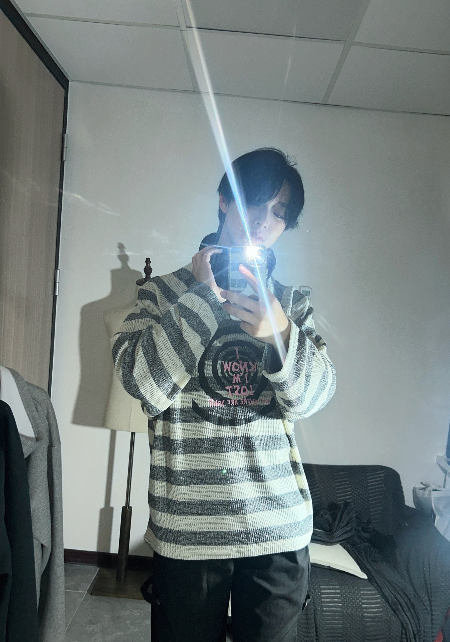 LOST striped knit