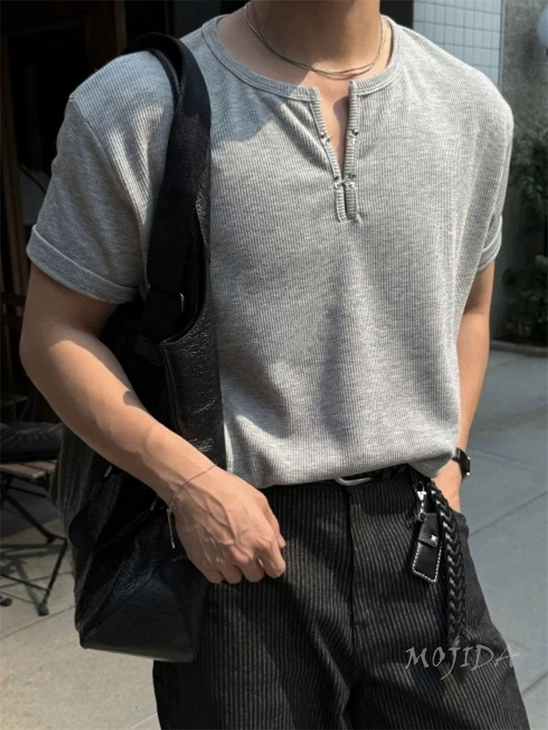 Hook Henley Short-Sleeve