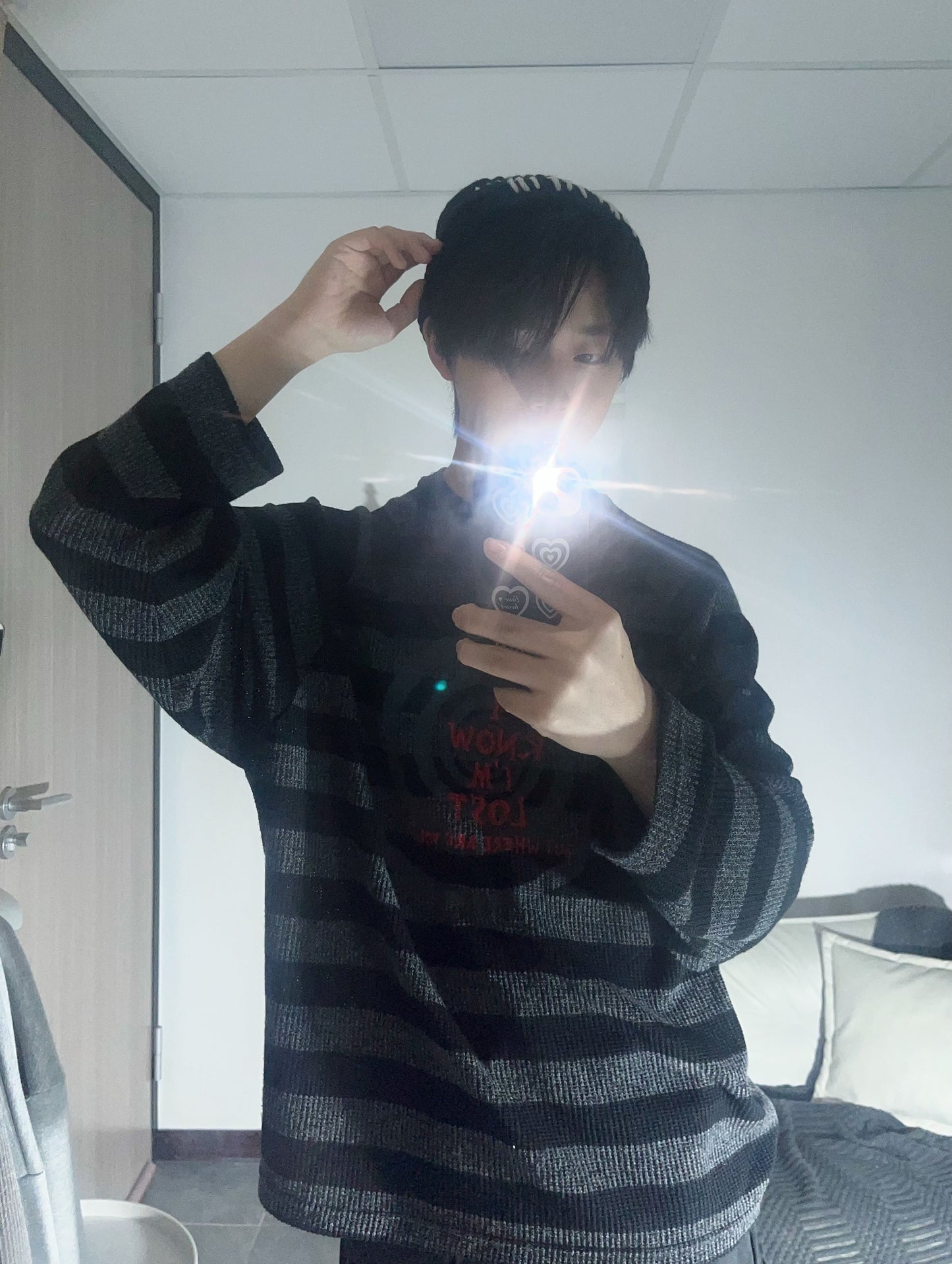 LOST striped knit