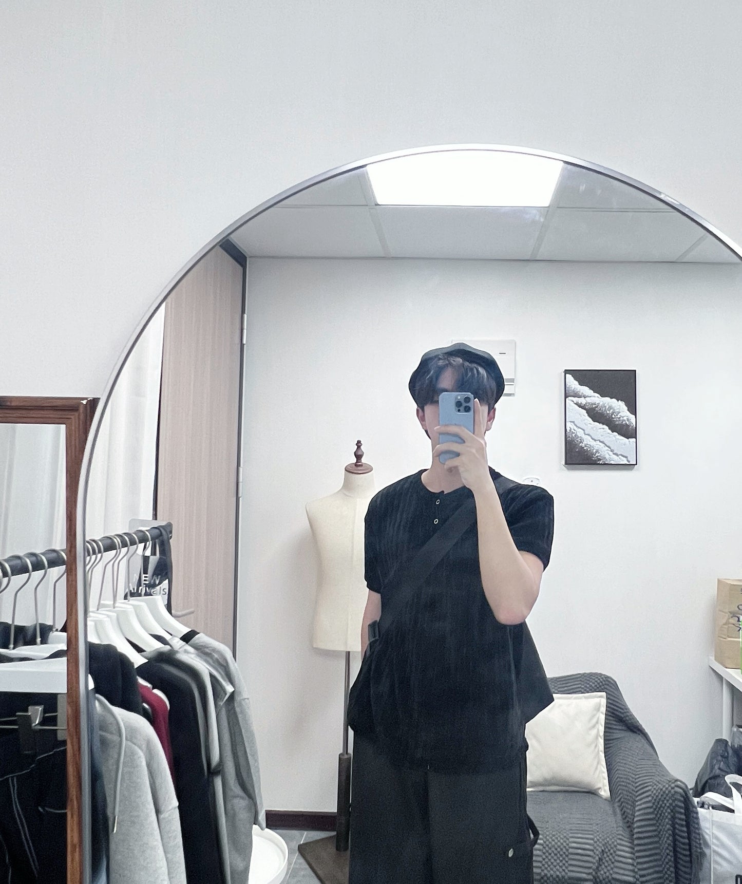 Button Velvet Shirt #PB088