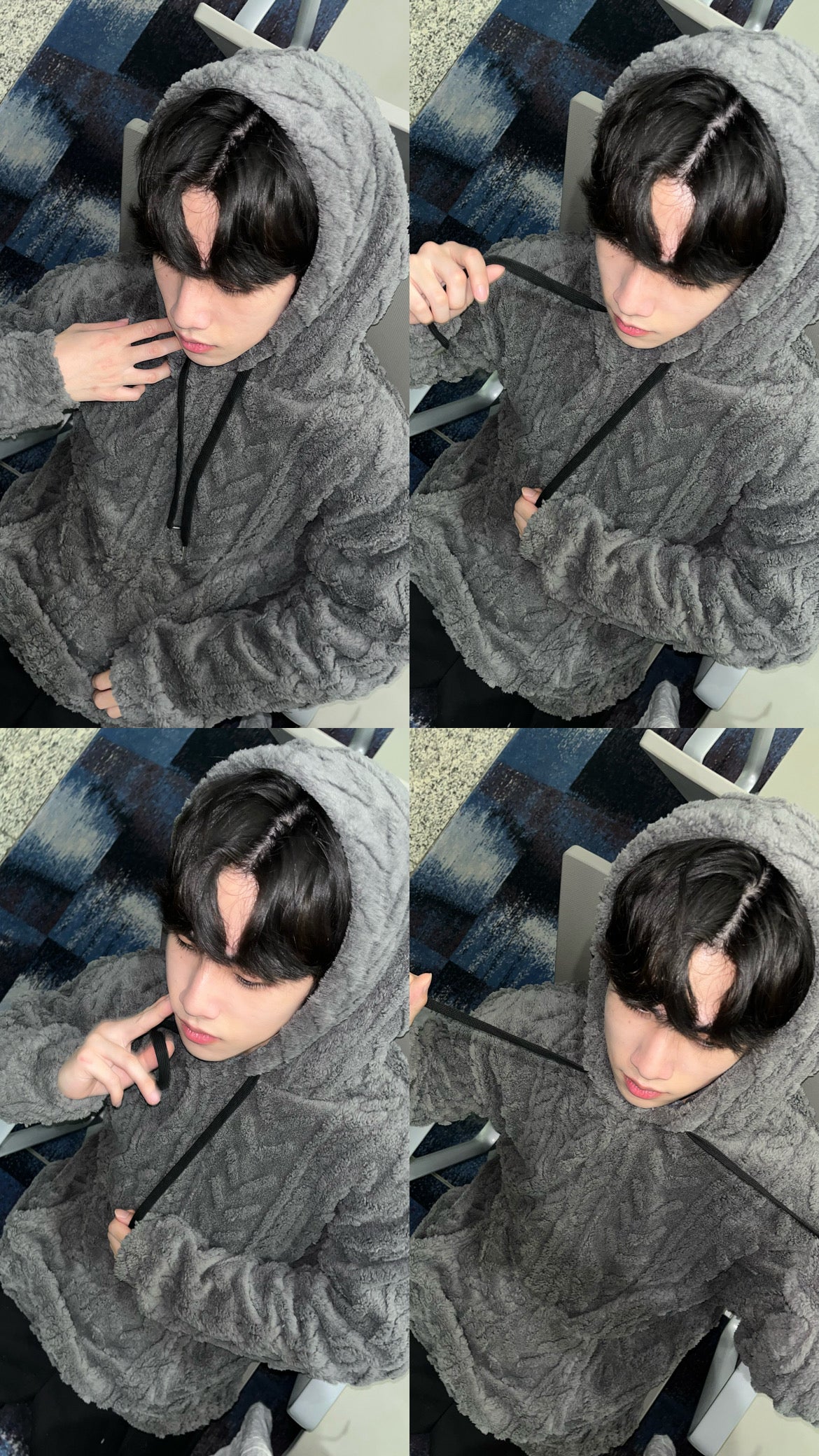 Knitted Hoodie Sweater #PB093
