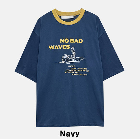 NO BAD WAVES shot sleeve