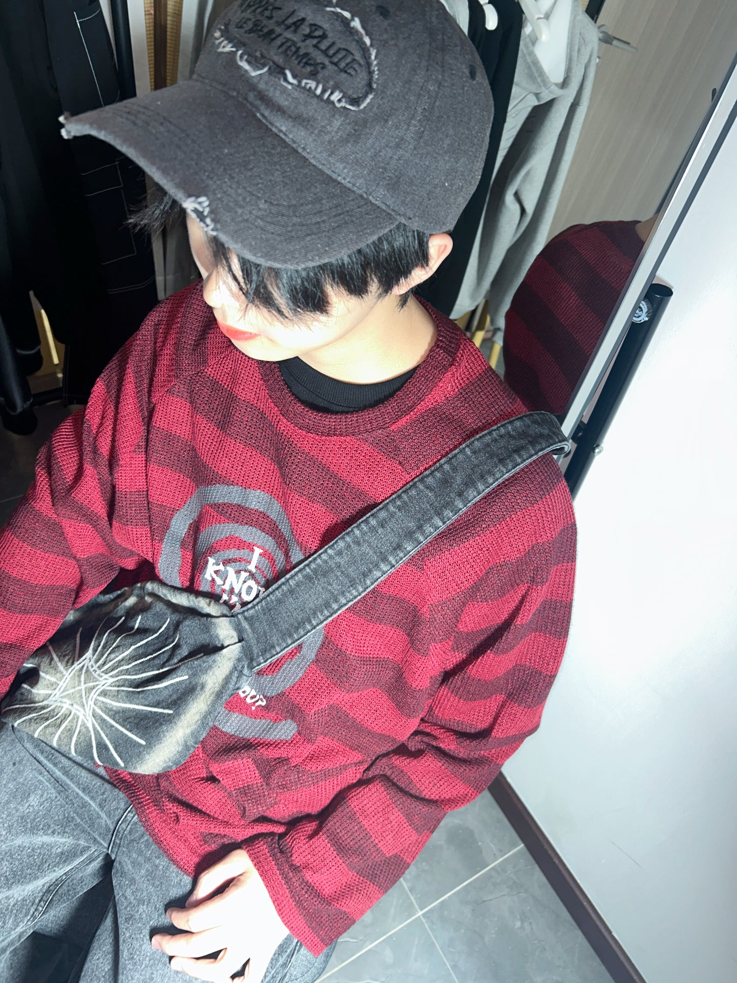 LOST striped knit
