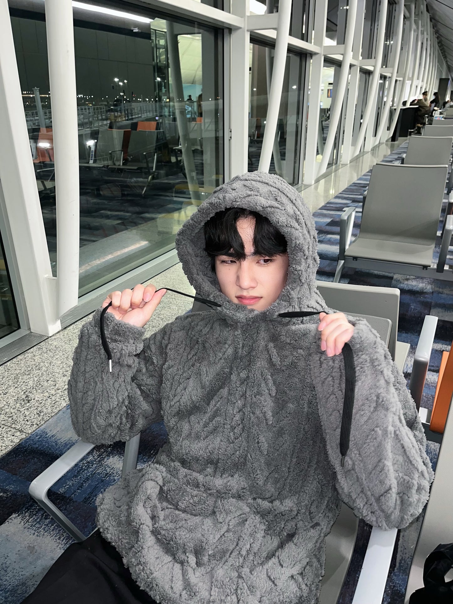 Knitted Hoodie Sweater #PB093