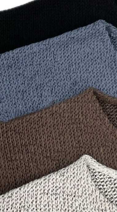 Mixed Knitted Long Sleeve