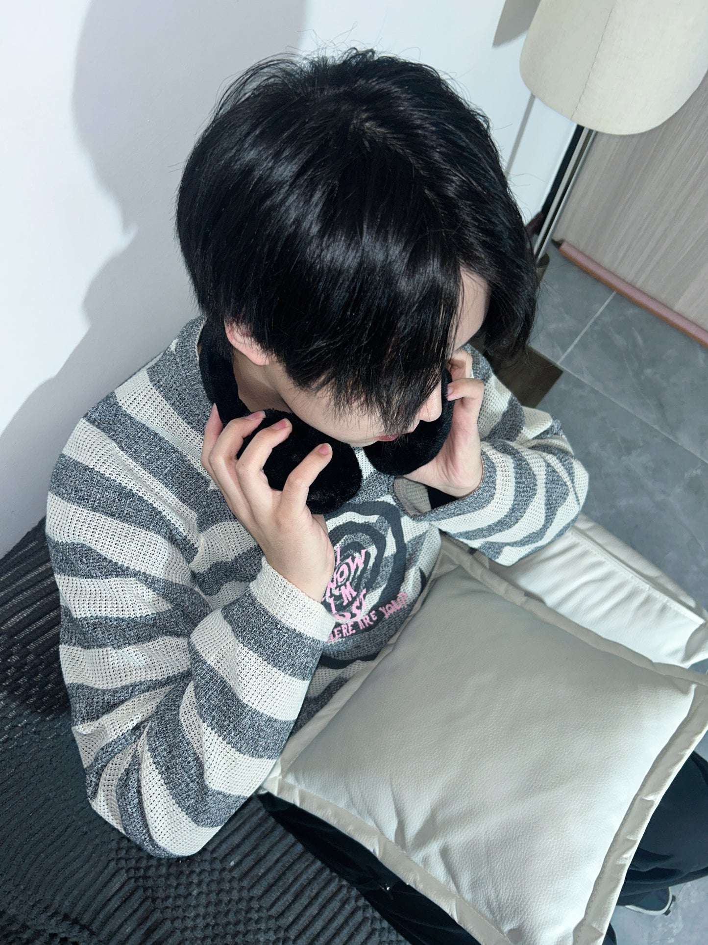 LOST striped knit