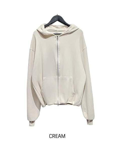 layered gloves hoodie jacket