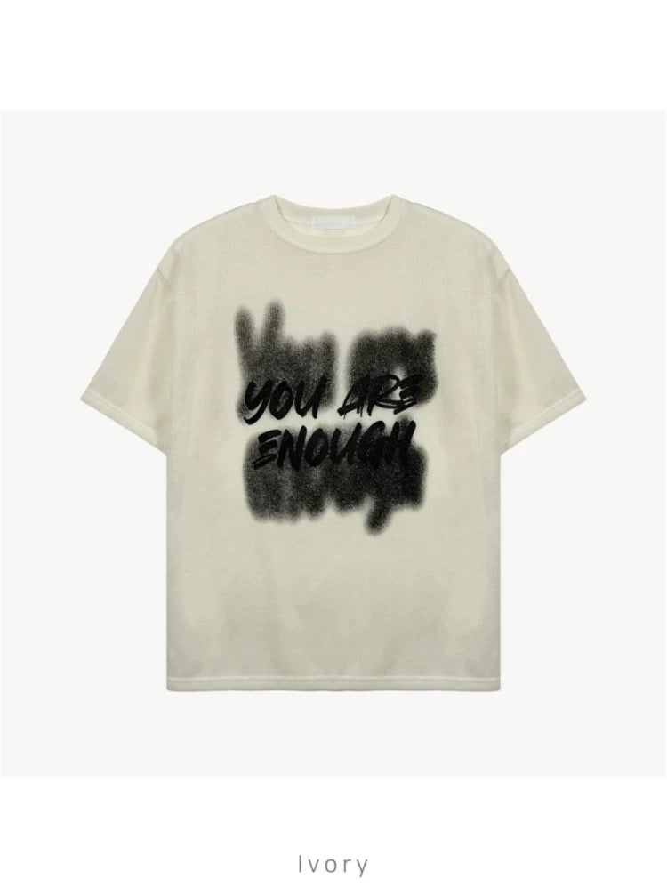 You are enough Knit Short Sleeve