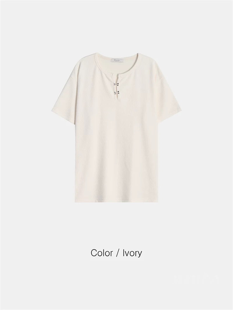 Hook Henley Short-Sleeve