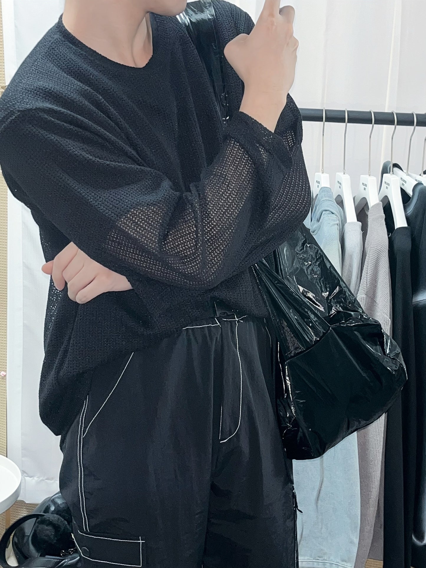 Mesh Knit Sweater