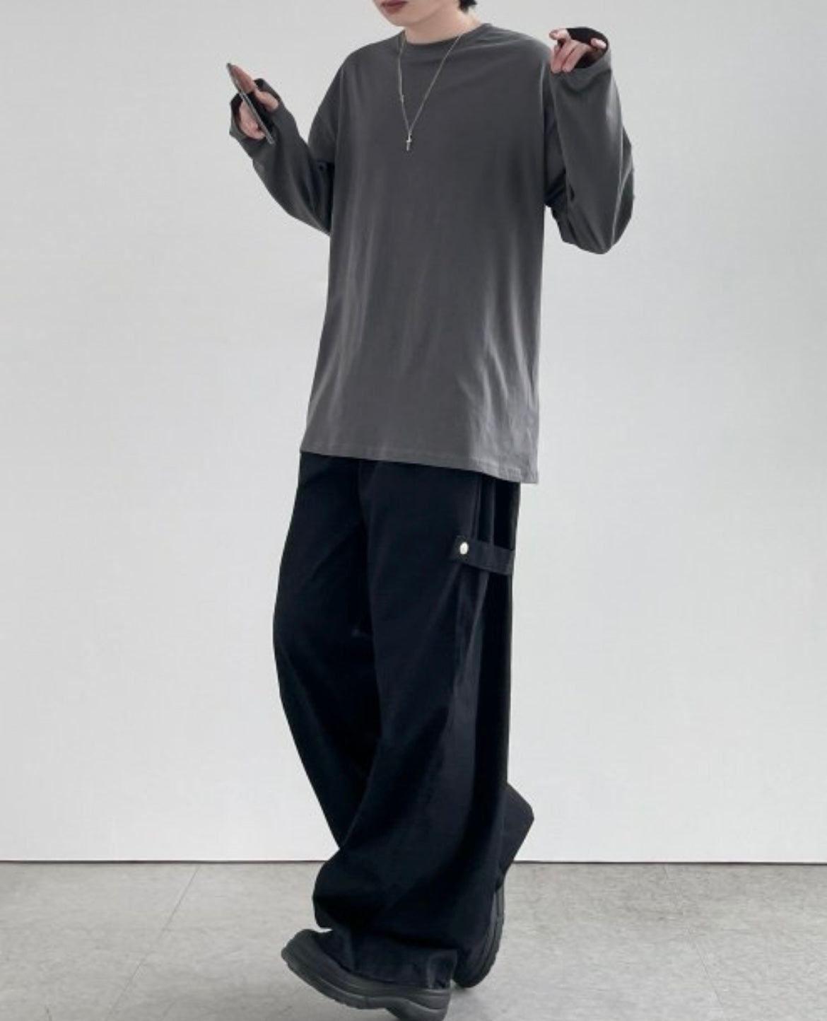 Balloon wide pants