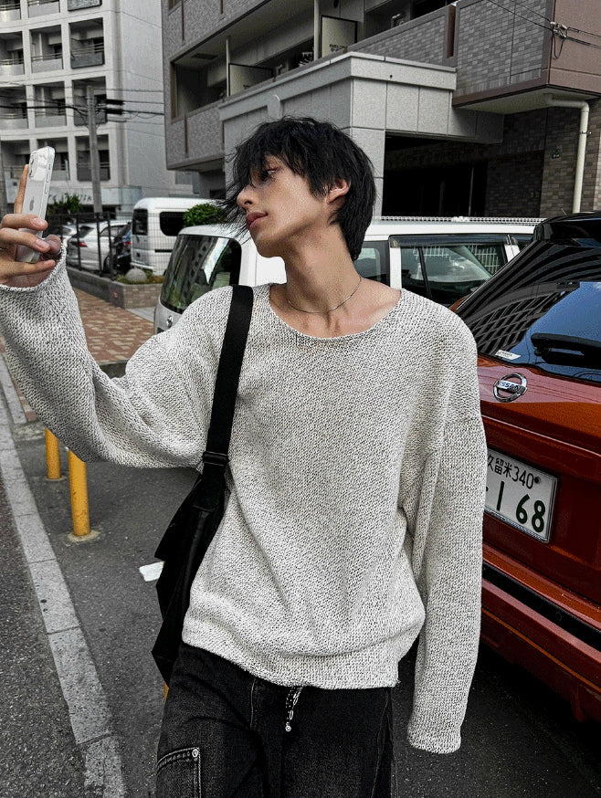 Mixed Knitted Long Sleeve