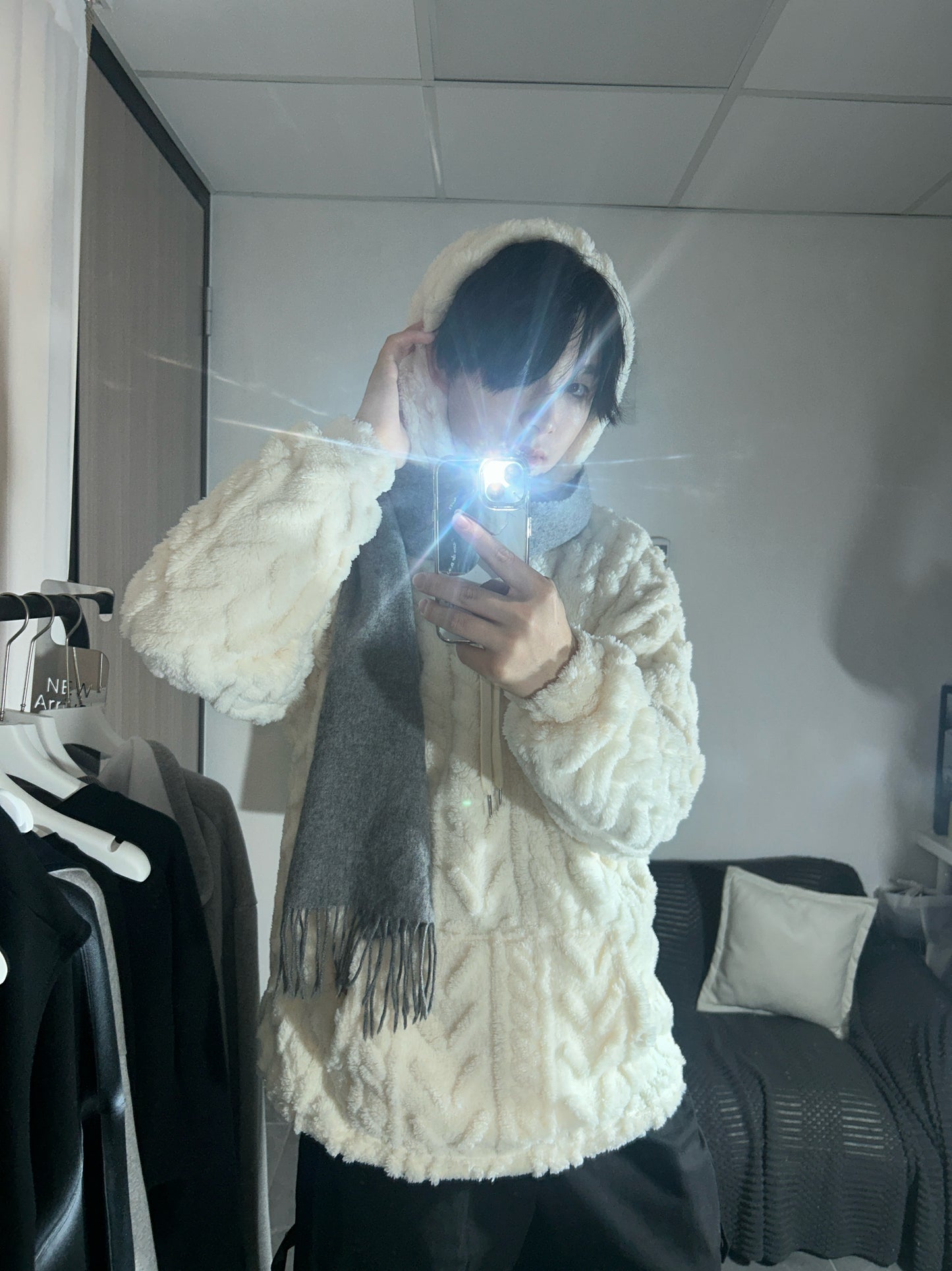 Knitted Hoodie Sweater #PB093