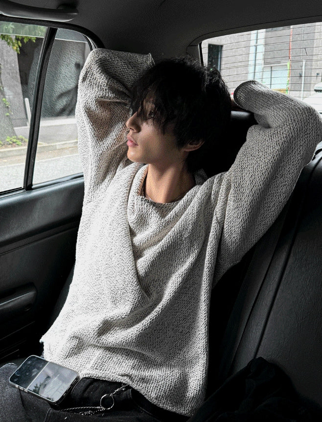 Mixed Knitted Long Sleeve