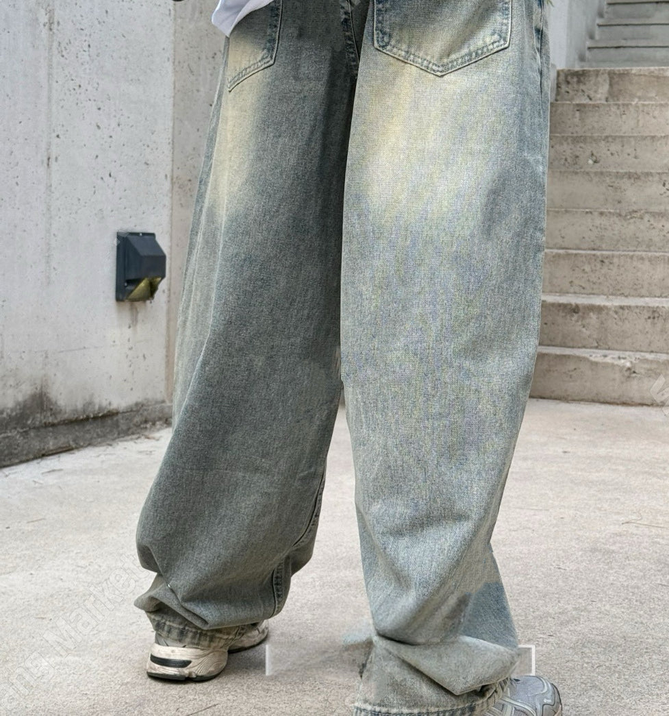 Washed Wide Pants