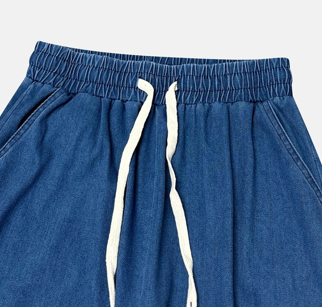 Summer Denim Cargo Pants