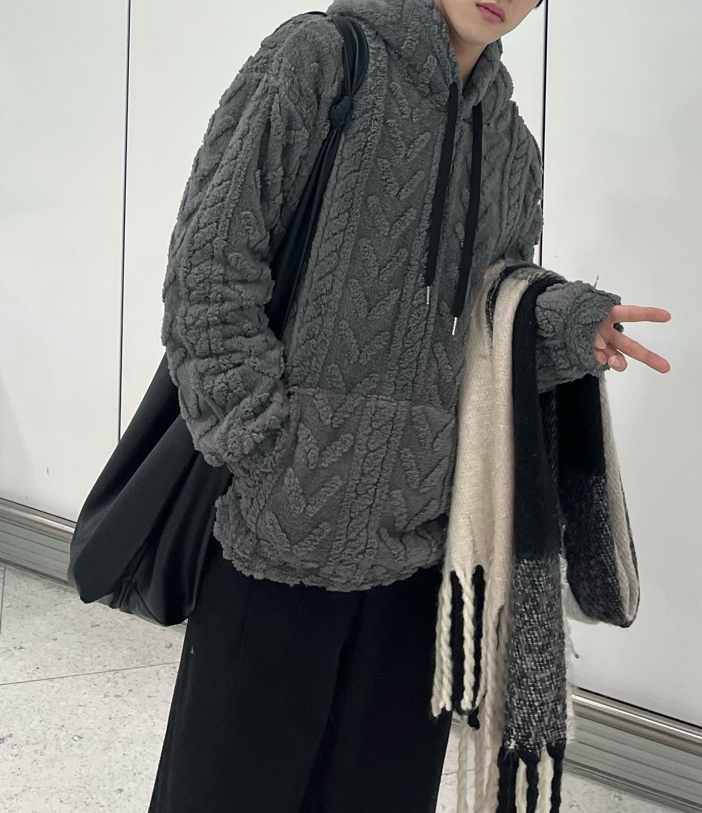Knitted Hoodie Sweater #PB093