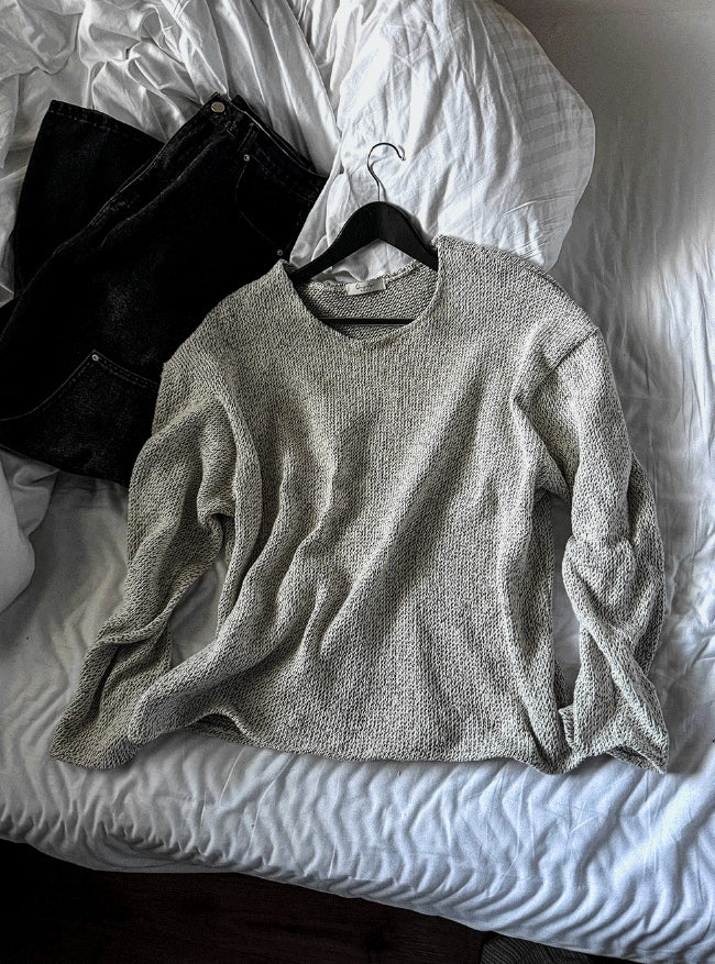 Mixed Knitted Long Sleeve