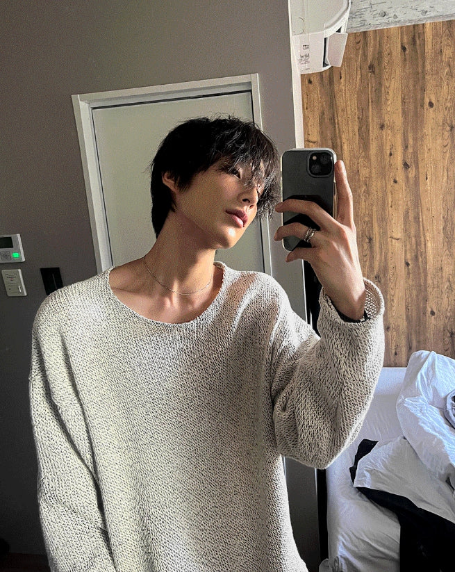 Mixed Knitted Long Sleeve