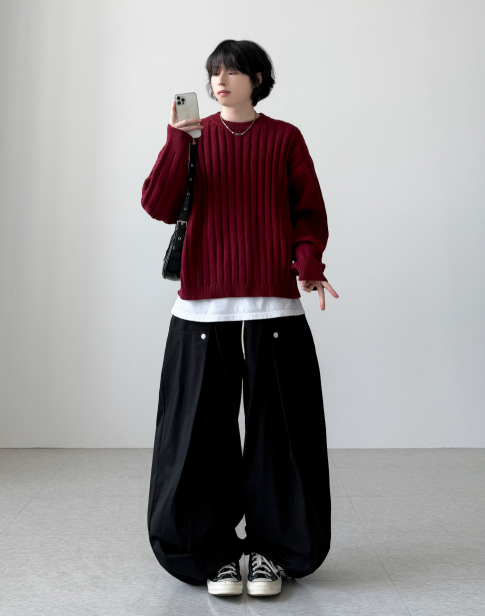 Y2K bubble pants