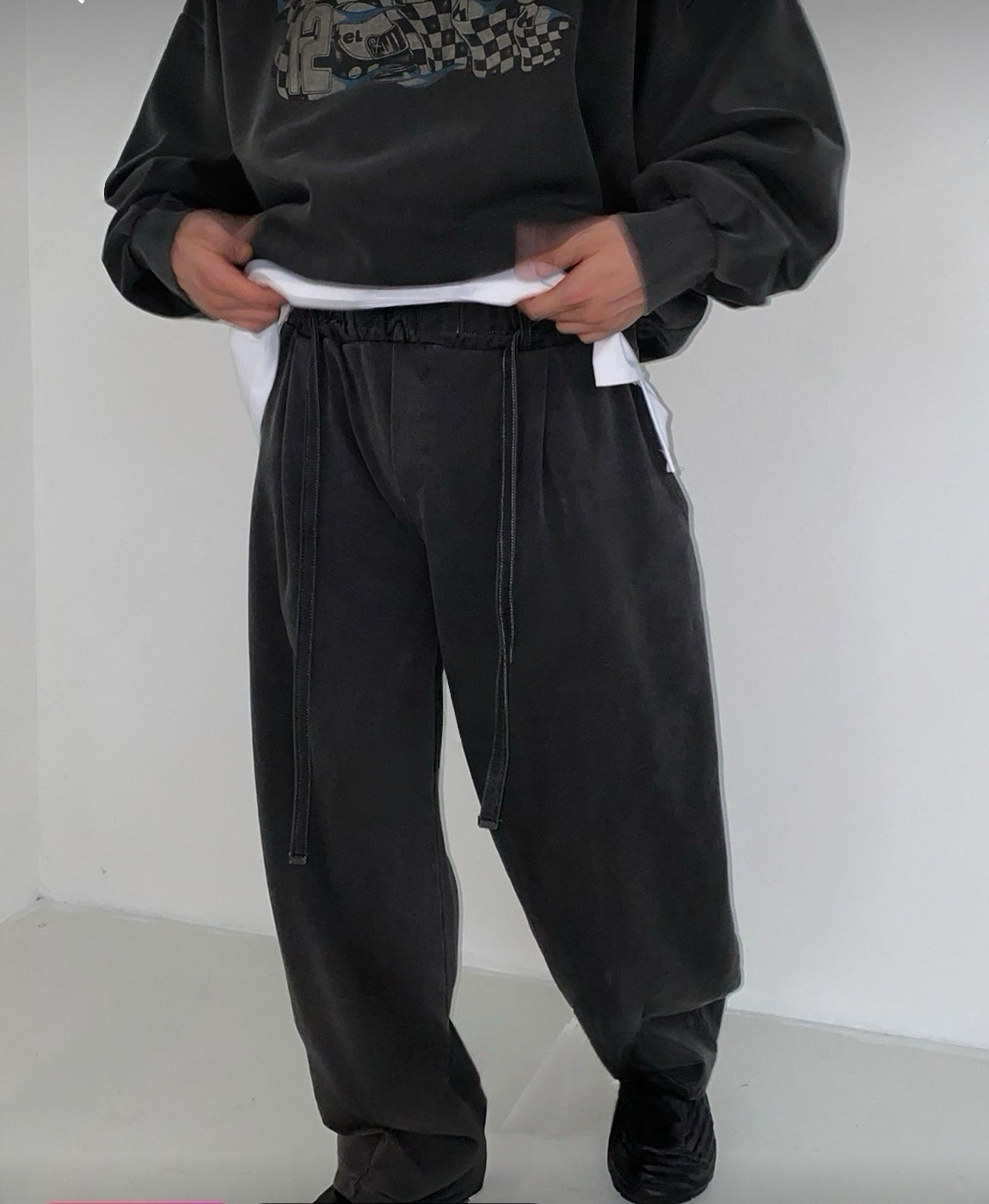 Washed Balloon Wide pants