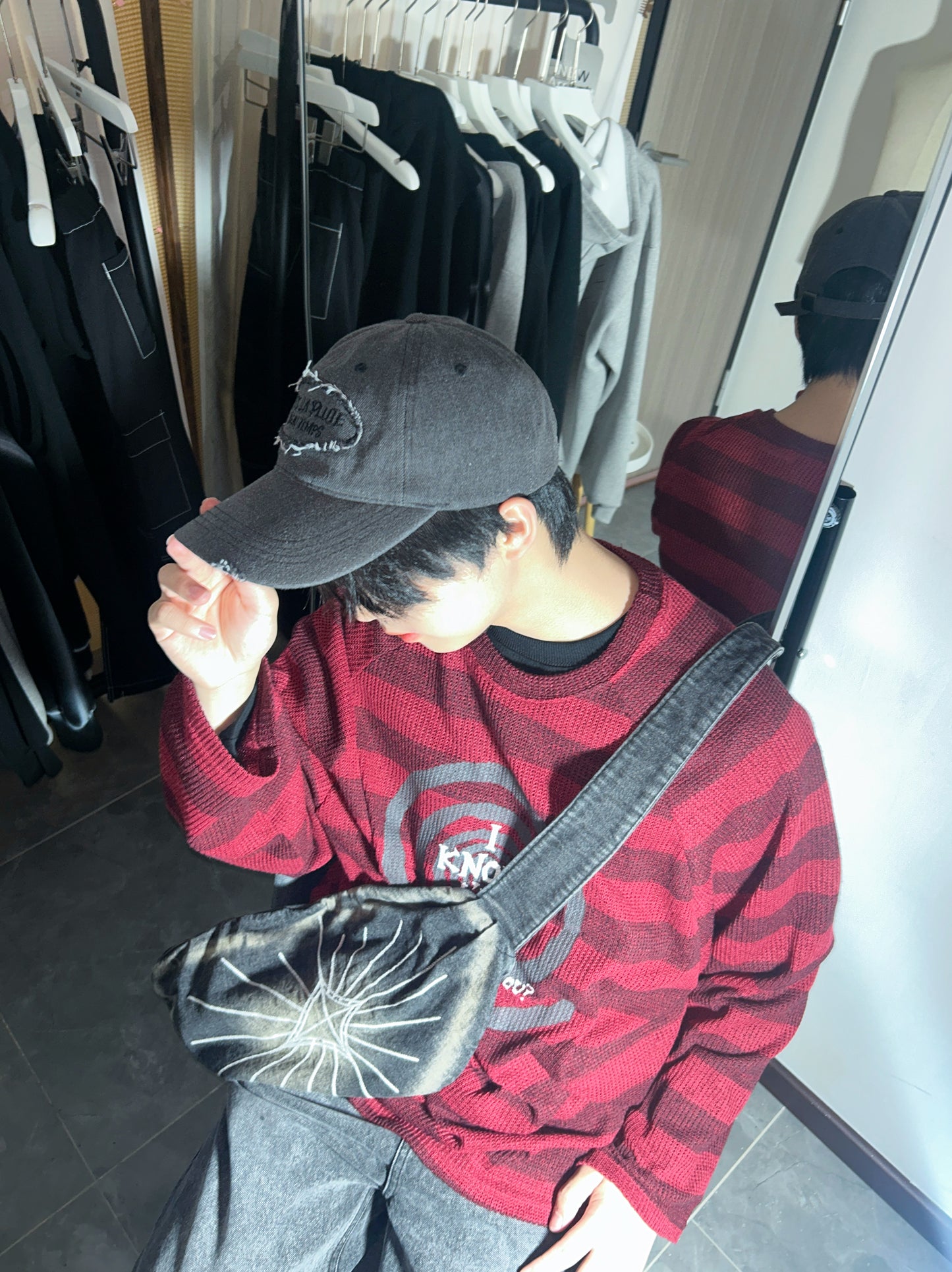 LOST striped knit
