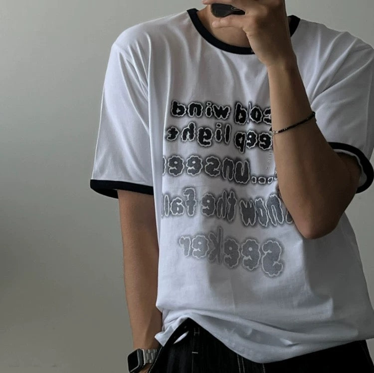 Vintage Bubble Letter Graphic Tee (預訂款 同款買2件起78折)