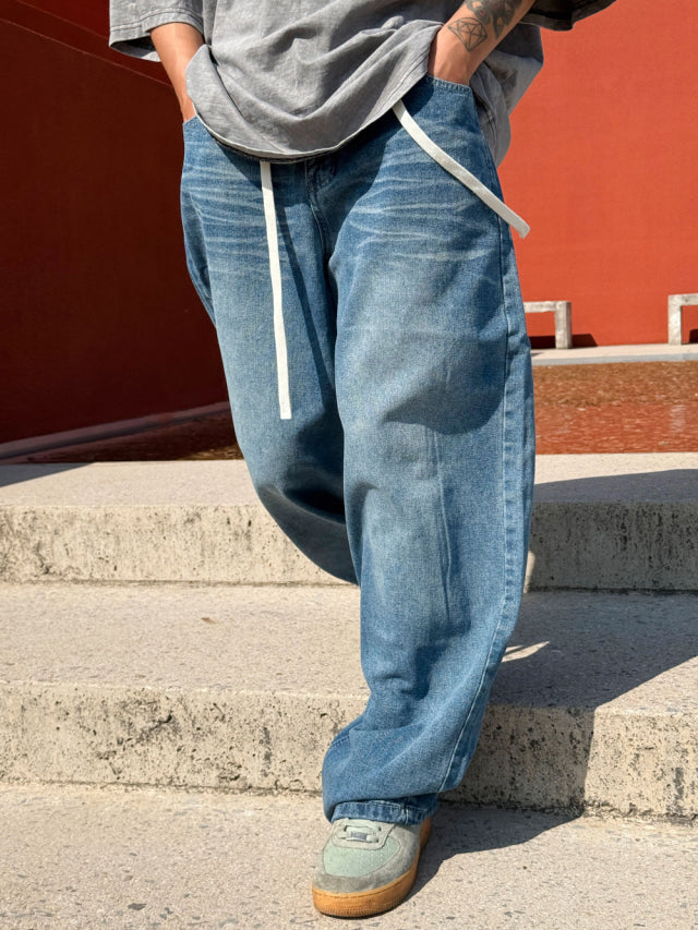 Washed Wide Pants