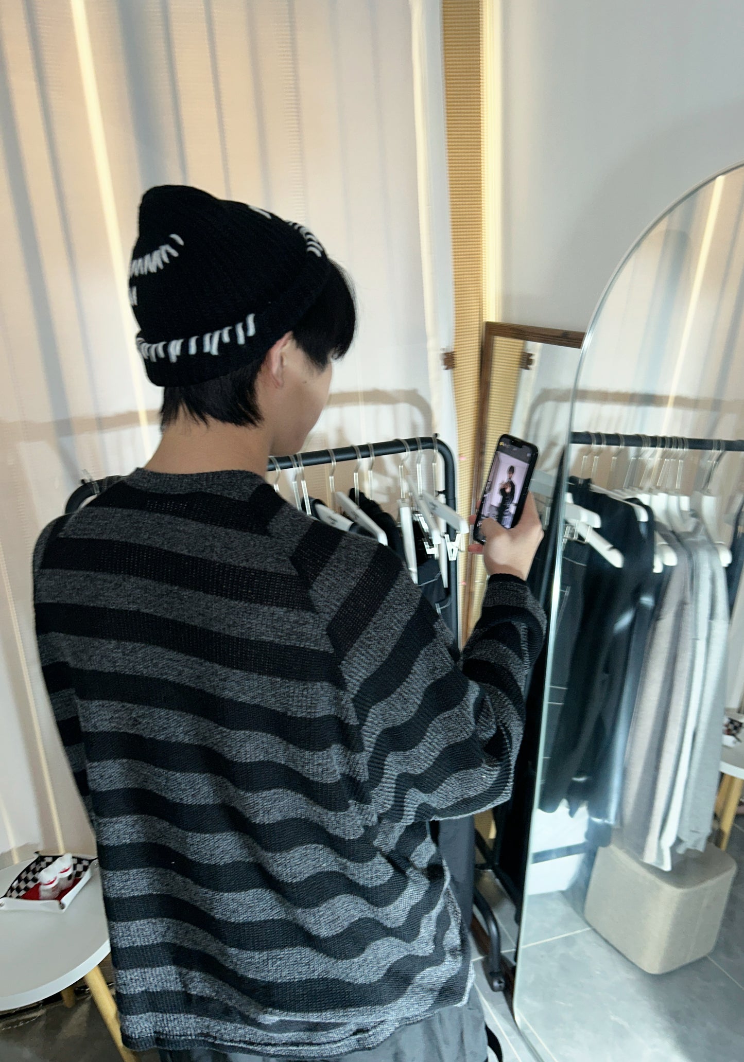LOST striped knit