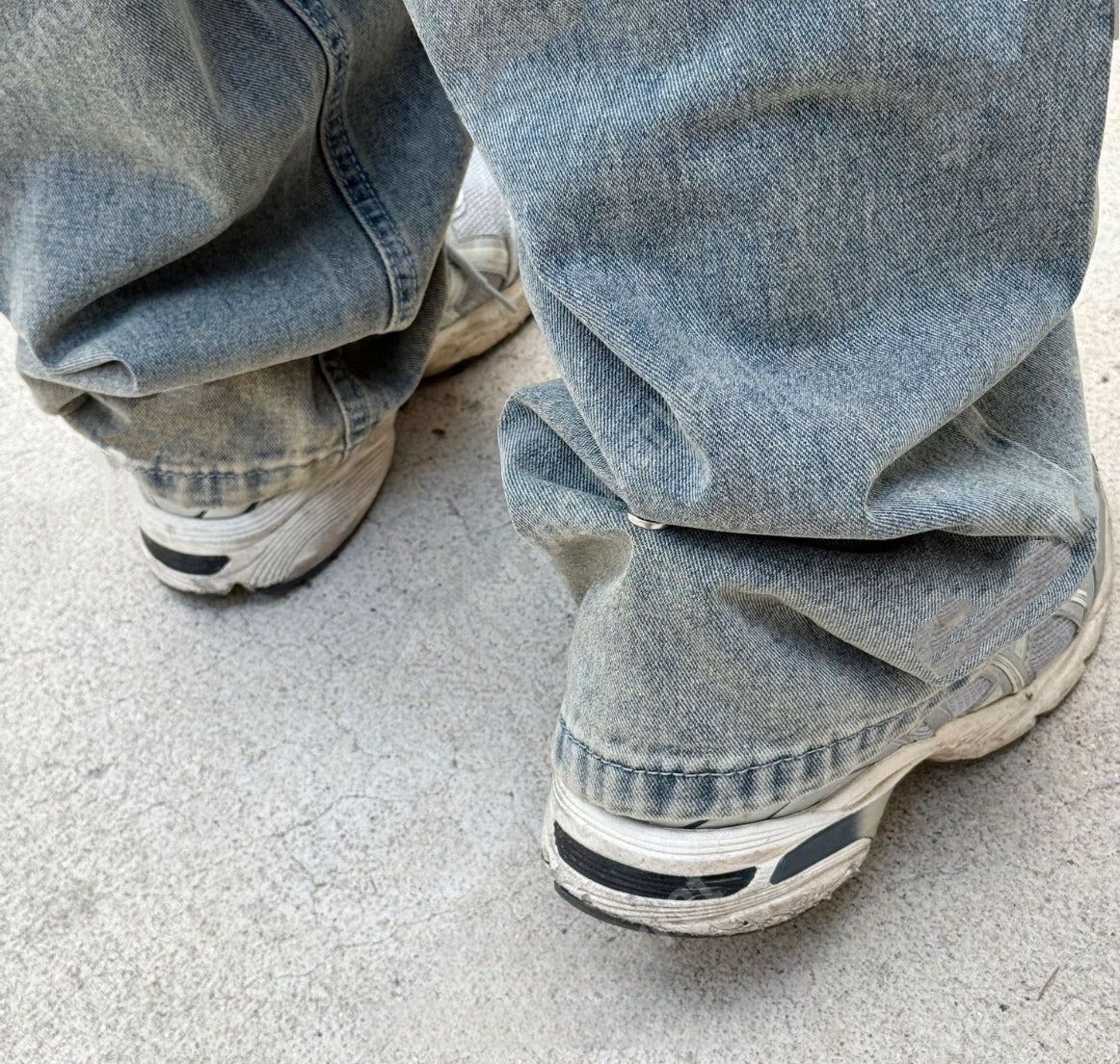 Washed Wide Pants