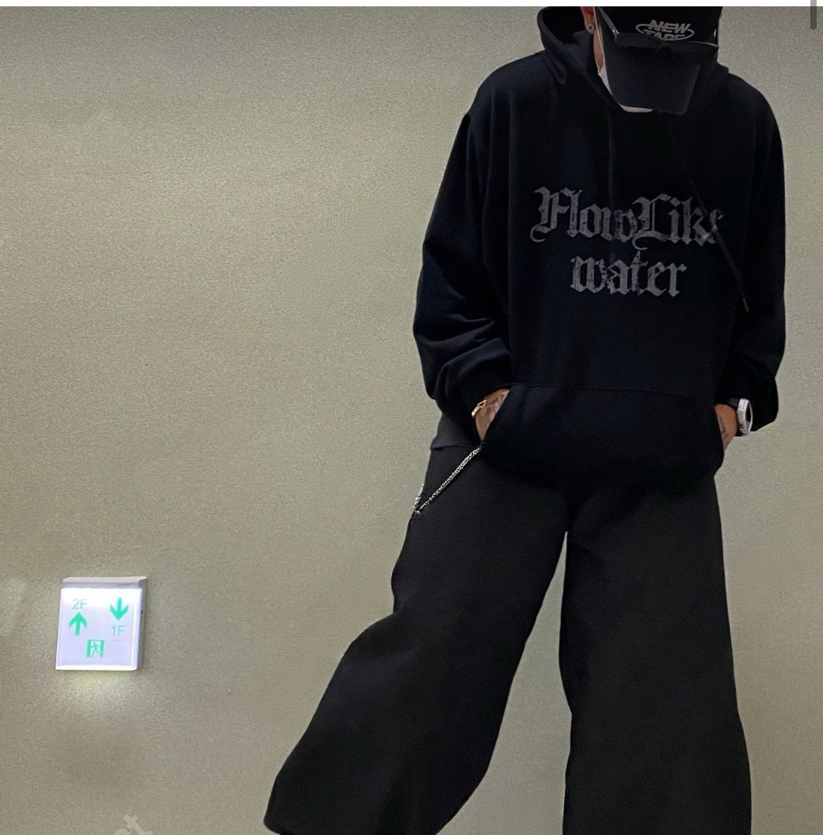 Vintage Water Printed Hoodie