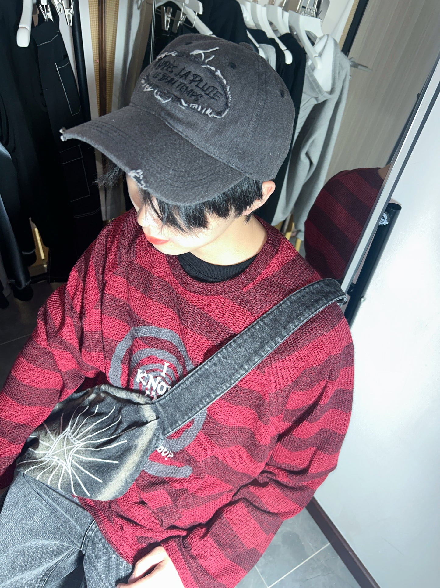 LOST striped knit