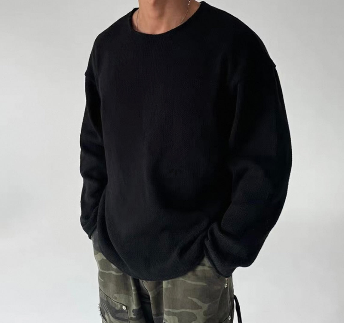 Mixed Knitted Long Sleeve