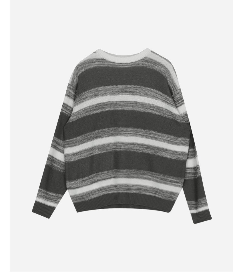 Gradation Line Slit Knit