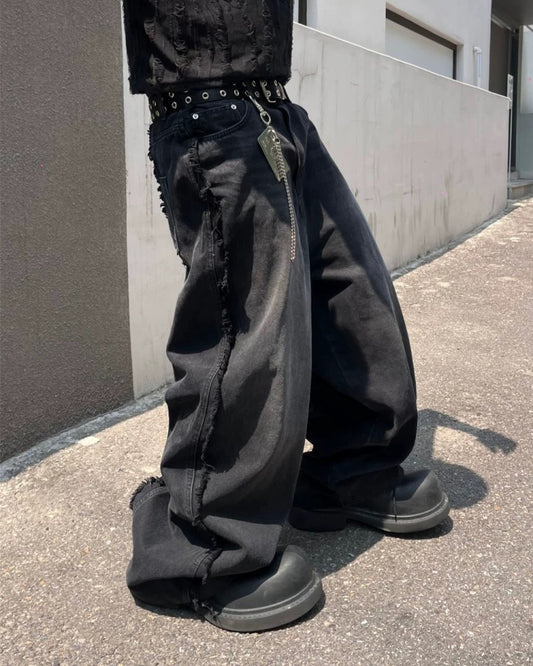 100% Cotton Line Wide Pants