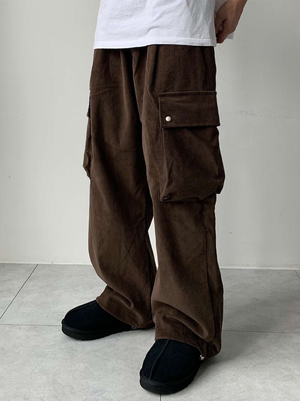 Velvet Cotton Cargo Pants