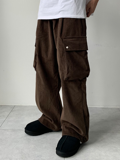 Velvet Cotton Cargo Pants
