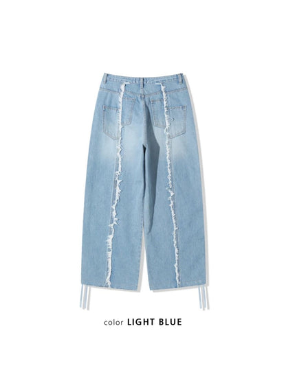 100% Cotton Line Wide Pants