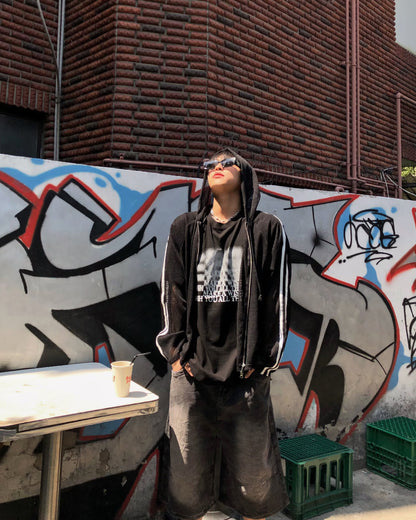 Net Hoodie Jacket