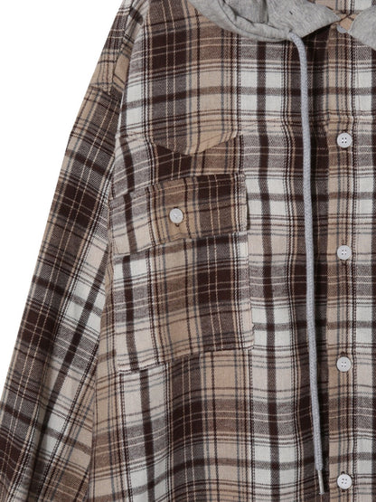 Street Checked Hoodie