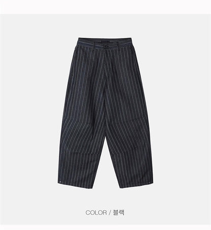Striped Denim Jeans