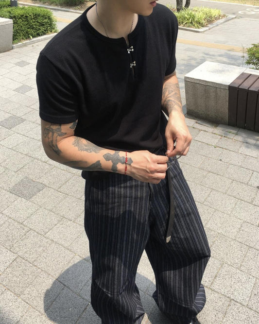 Hook Henley Short-Sleeve