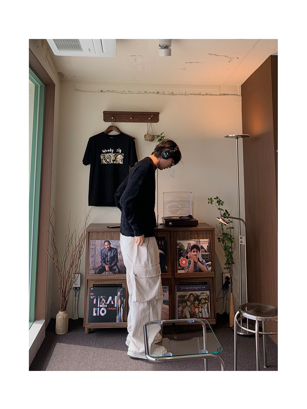 Velvet Cotton Cargo Pants