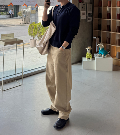 Henley double layered Top