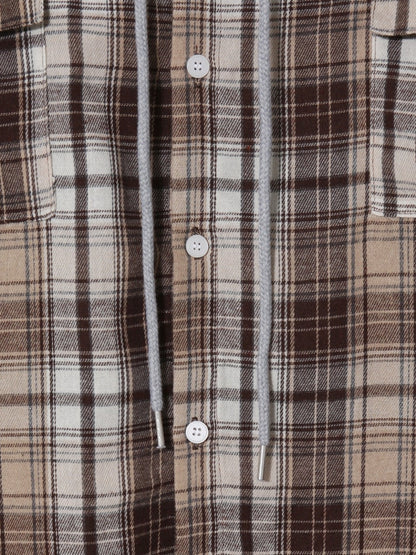 Street Checked Hoodie