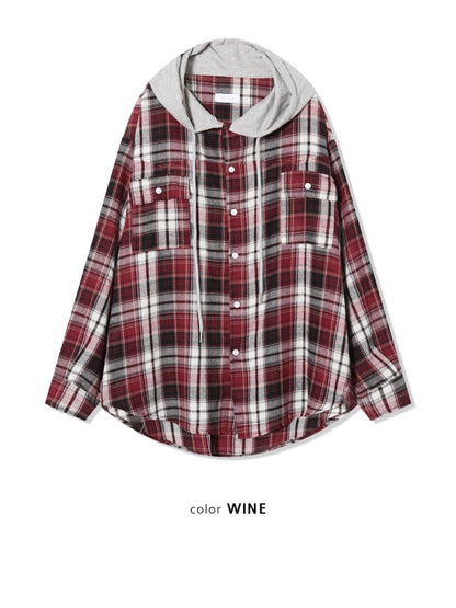 Street Checked Hoodie