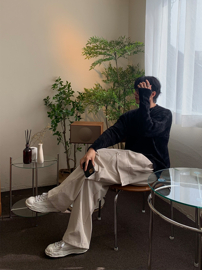 Velvet Cotton Cargo Pants