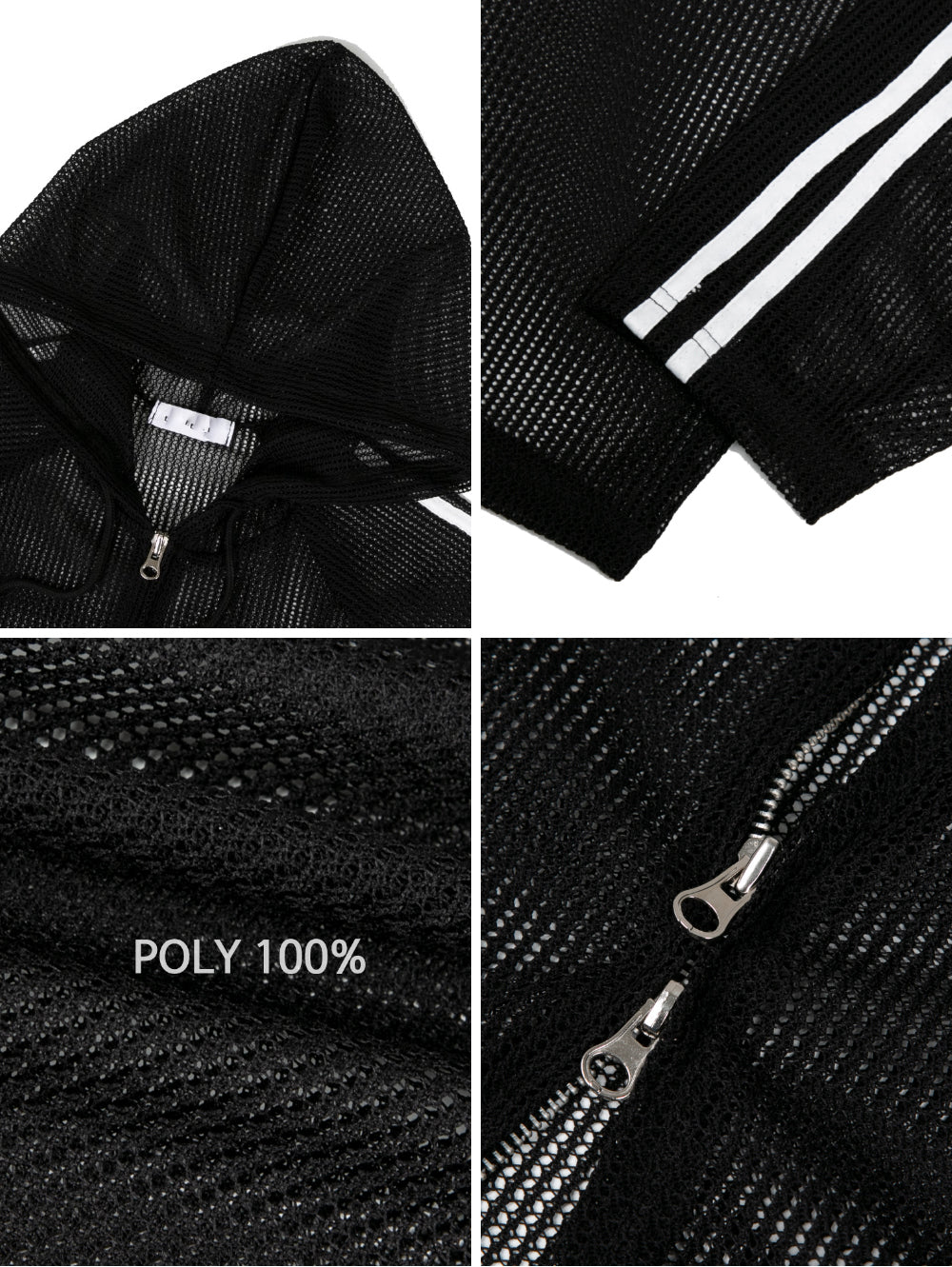 Net Hoodie Jacket